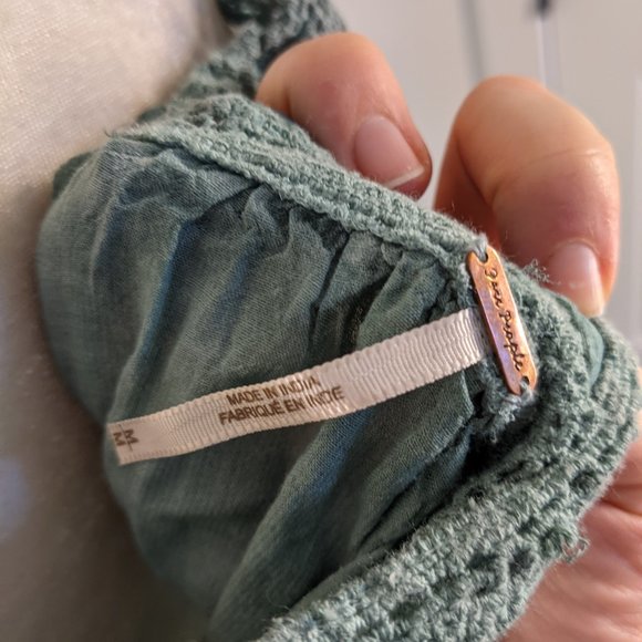 NWW Free People Powder Blue Flowing Top - w tags! - Picture 7 of 8